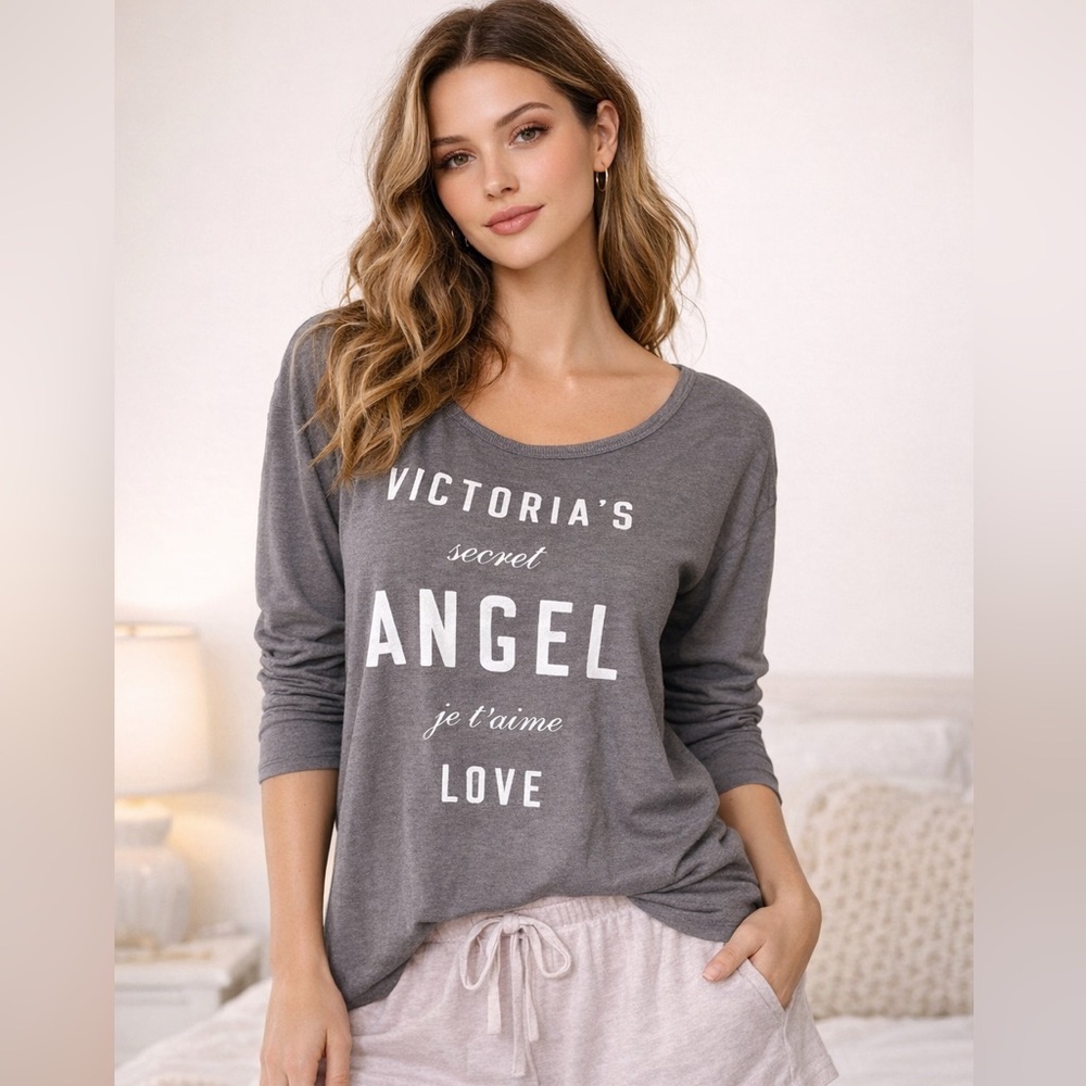 Victoria's Secret Angel Je T'Aime Love Long-sleeve Sleep Top XSmall​